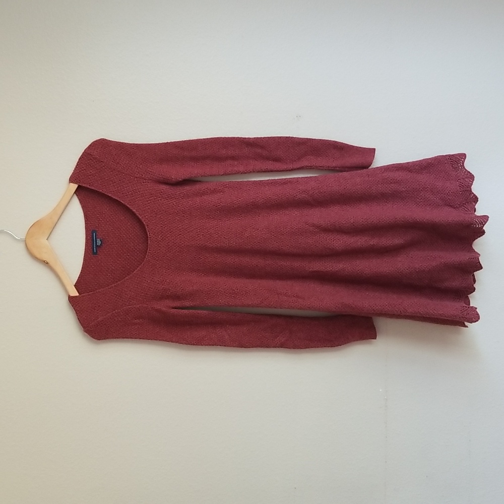 American Eagle Outfitters Knitted Crochet Sweater Dress